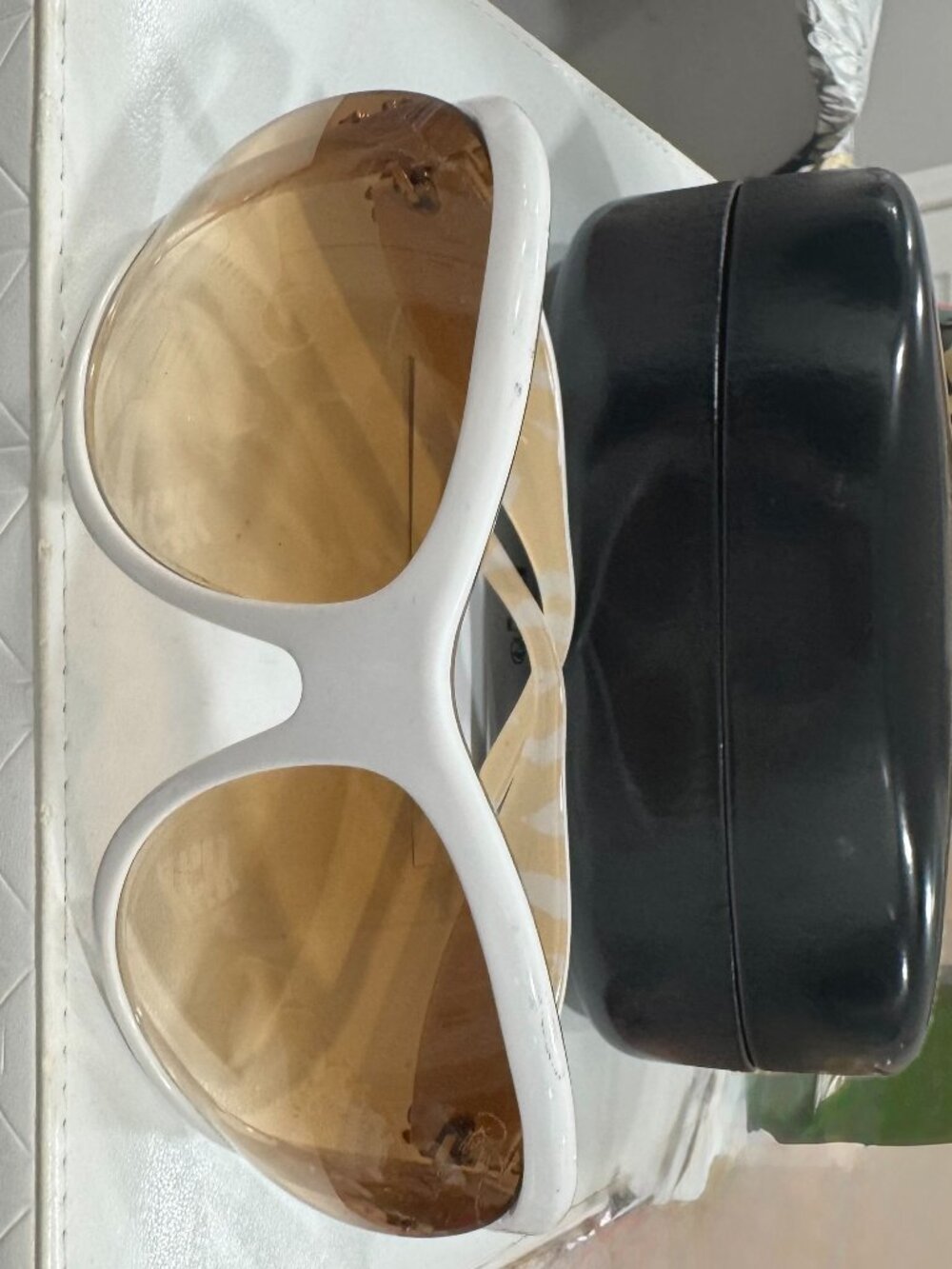 Roberto Cavalli w/Rhinestones Sunglasses White Tia 383S L66 63-15 115